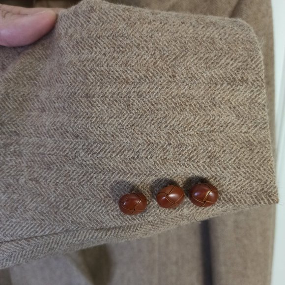 Tan Peruvian Alpaca Wool Sports Coat by CINCA 40R - Picture 7 of 8